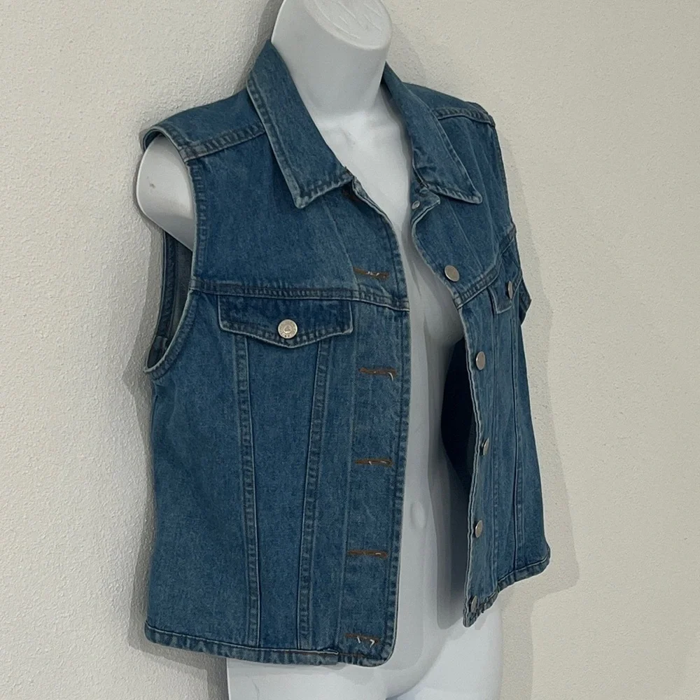 Arizona Denim Sleeveless Vest Size S? - Picture 2 of 5